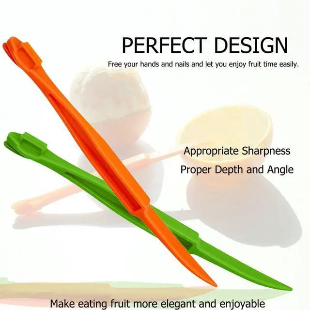 Alt view image 2 of 7 - Orange Peeler Tools Citrus Peel Cutter Easy Fruit Vegetable Slicer Lemon Opener Remover Fruit Tool Kitchen Utensils Gadgets (2PCS Orange)