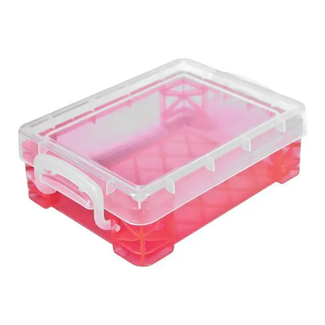 Alt view image 3 of 7 - Super Stacker Crayon and Chalk Box, 3.5in x 4.75 in x 1.5 in, 1 Box | Assorted colors that may ship are shown in images, Snap-tight lid and handles, Stackable design