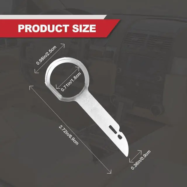Alt view image 2 of 7 - Universal Pin Stereo Hooks Tools Car Radio Removal Tool Key DIN Release Keys Set Compatible with Audi, VW Volkswagen, Mercedes Benz, BMW (4PCS)