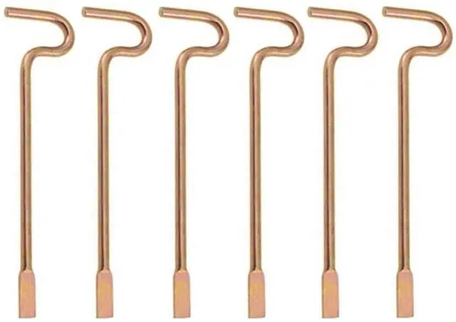 Main image of Bedroom/Bathroom Door Steel Emergency Release Tool Compatible with Kwikset Interior Levers and Knobs (6), Gold Color