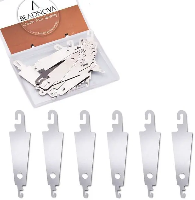 Main image of Needle Threaders 20pcs Stainless Steel Sewing Needle Threader for Hand Sewing Large Eye Cross Stitch Embroidery Craft Knitting Quilting