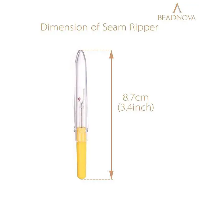 Alt view image 2 of 4 - Seam Ripper 4pcs Stitch Eraser Thread Cutter Small Clothes Tag Remover Seam Rippers for Sewing Crafting Thread Removing (4 Colors)