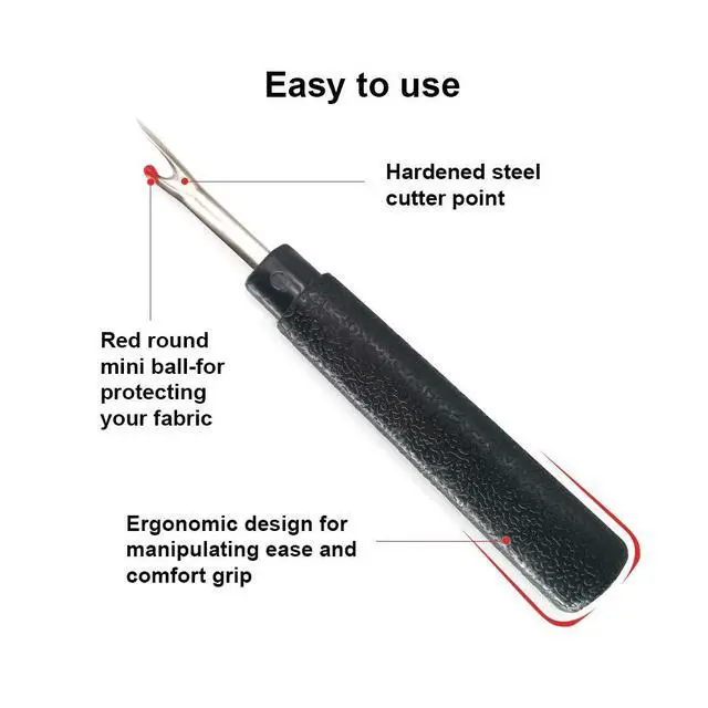 Alt view image 4 of 6 - 2PCS Seam Rippers, Sharp Sewing Seam Thread Remover Stitch Unpicker with Ergonomic Handles for Needle Work Patterns and Sewing Clothes