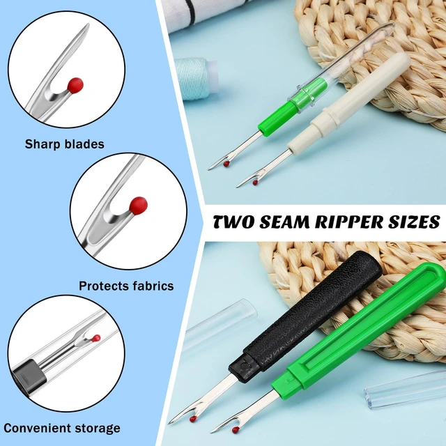 Alt view image 3 of 7 - Seam Ripper, 2 Big and 2 Small Seam Rippers for Sewing, Stitch Remover Tool | Thread Cutter for Sewing, Stitch Ripper for Sewing, Seam Ripper and Stitch Remover with Thread Snips for DIY Craft
