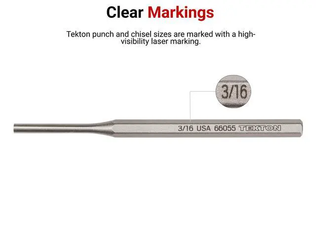 Alt view image 5 of 7 - 1/16 Inch Pin Punch | 66051 | Made in USA