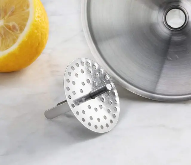 Alt view image 7 of 7 - Stainless Steel Funnel with Detachable Strainer Filter, 5-Inch, Silver, Heavy-Duty Kitchen Funnel for Liquids, Oils, Sauces, Broths, and Canning