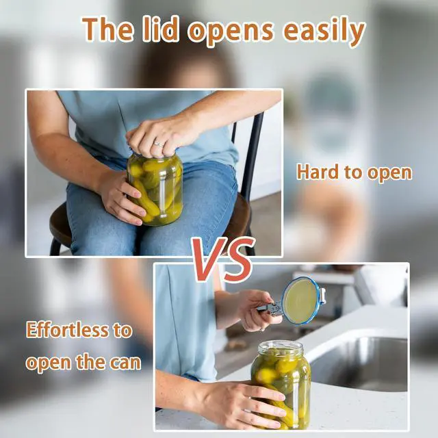 Alt view image 6 of 6 - 2PCS Adjustable Stainless Steel Jar Opener, Manual Can Opener for Arthritis Hands, Multifunctional Bottle Opener & Lid Gripper, Kitchen Gadgets for Seniors
