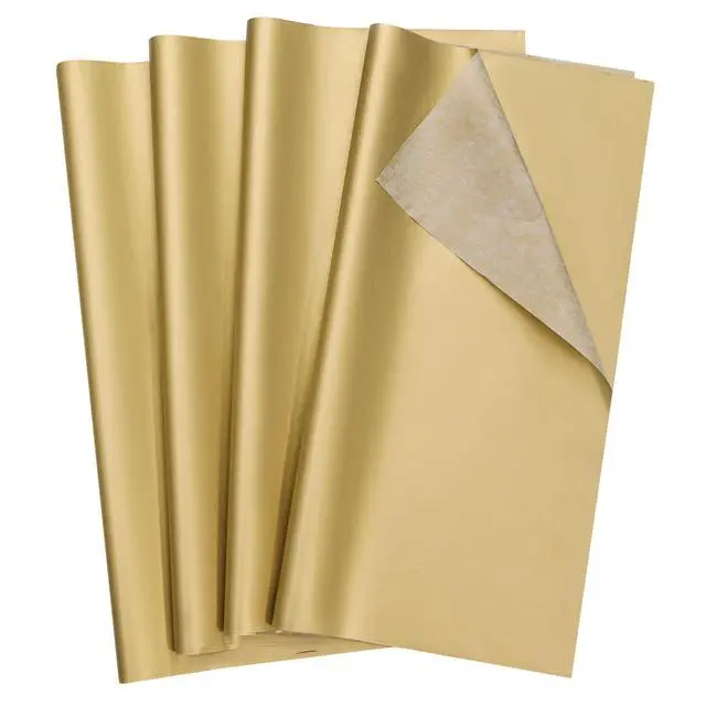 Alt view image 5 of 6 - 36 Sheets Gold Tissue Paper for Gift Bags, 20 x 20 Inch Shiny Metallic Wrapping Paper for Christmas Weddings Birthdays and Crafts
