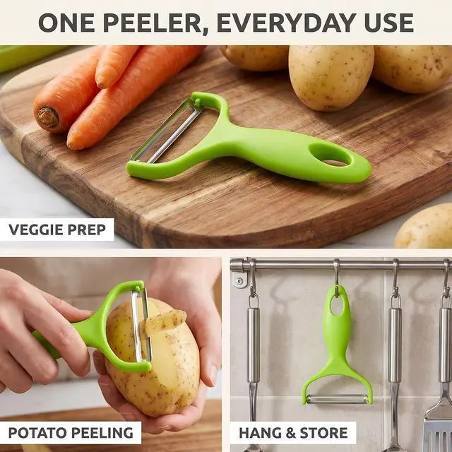 Alt view image 4 of 7 - Green Cabbage Shredder,Vegetable Cutter Cabbage Slicer,Stainless Steel Fruit Vegetable Potato Peeler Graters Kitchen Must Have for Home Restaurants Kitchen Utensils and Gadgets 18 * 12cm