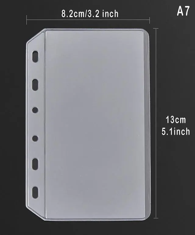 Alt view image 5 of 5 - 15pcs A7 Mini Binder Pockets with No Zippers, Zipless Budget Envelopes for Cash System, A7 Binder Pouch for 6 Ring Binder, Money Folder Organizer for Cash.