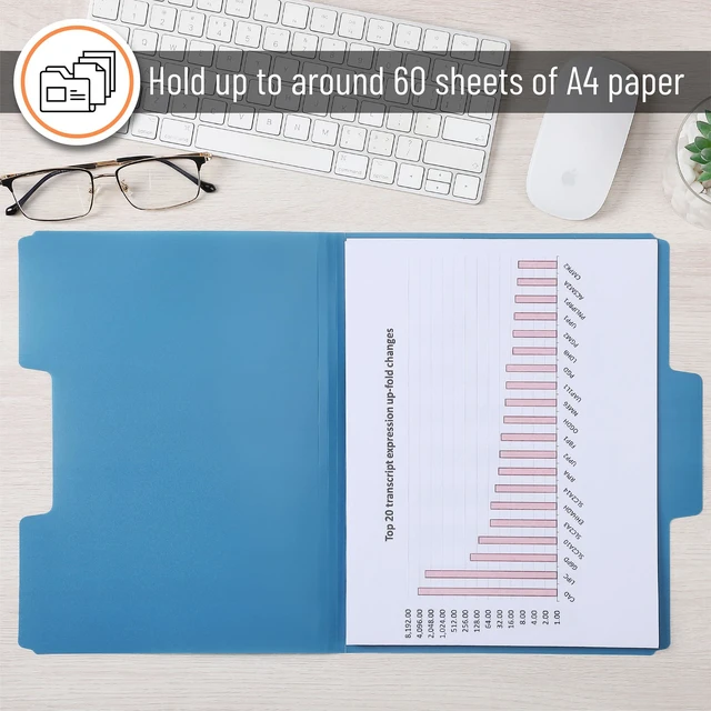 Alt view image 4 of 6 - File Folders, 1/3 Cut Tab, 6 Pack, Assorted Colors, Letter Size | Colored File Folders, Letter File Folders, Color Folders, Office File Folders, Office Supplies File Folders, File Folder
