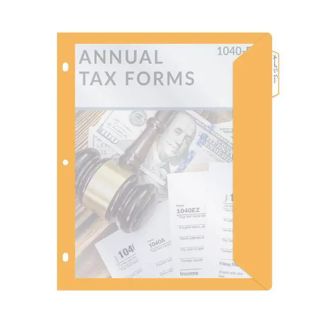 Alt view image 3 of 7 - 5-Tab Binder Pockets with Write-On Index Tabs, Assorted Colors, 8.5 x 11 Inches, 5 Pockets per Set (06650)