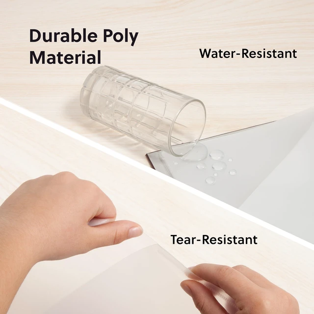 Alt view image 4 of 6 - Plastic Binder Pocket Slash File Jacket, Clear, 5 Count | Binder pockets for a 3 ring binder: 5 clear plastic file folders with pockets, three-hole punched, letter size.