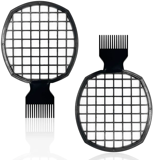 Main image of 2Pcs Upgraded Twist Combs Hair Sponge Brush, Superior to Hair Sponge for Curls in Men and Women, Dual-sided Design, ABS Material, Ergonomic, Lasting Over a Year, 2 Combs Included