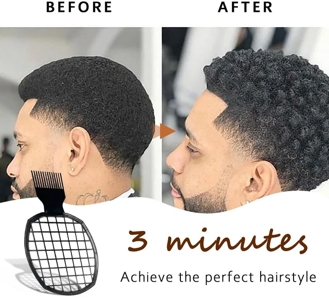 Alt view image 4 of 7 - 2Pcs Upgraded Twist Combs Hair Sponge Brush, Superior to Hair Sponge for Curls in Men and Women, Dual-sided Design, ABS Material, Ergonomic, Lasting Over a Year, 2 Combs Included