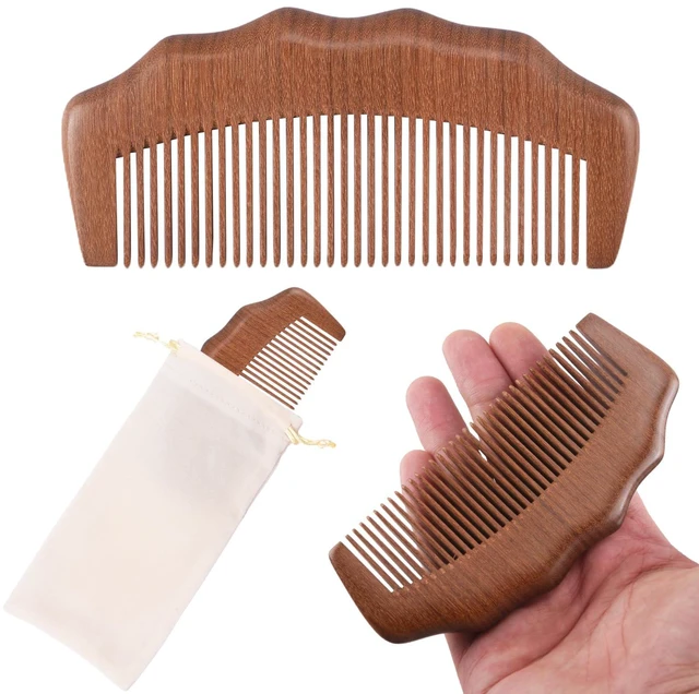 Main image of Wooden Labor Comb for Women, Labor and Delivery Essentials for Pregnant Women, Natural Birthing Comb Baby Shower Gifts with Cloth Bag