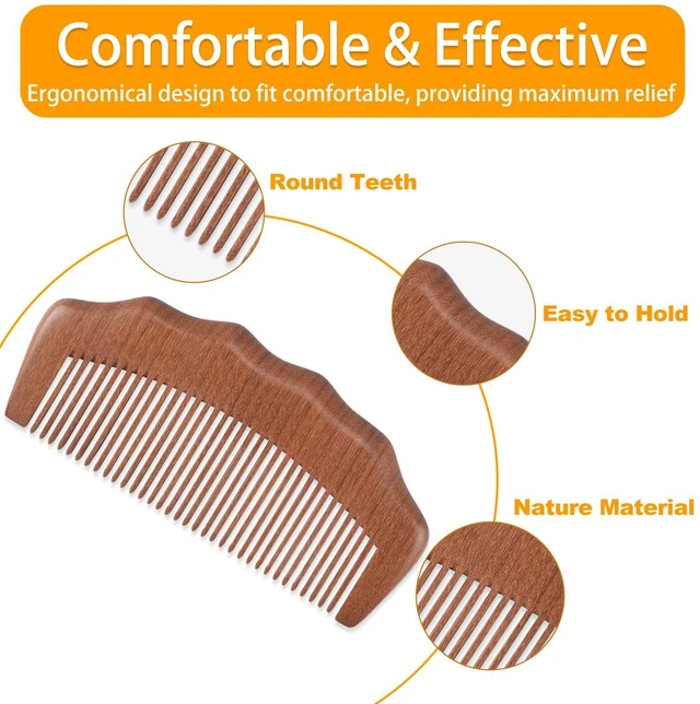 Alt view image 3 of 5 - Wooden Labor Comb for Women, Labor and Delivery Essentials for Pregnant Women, Natural Birthing Comb Baby Shower Gifts with Cloth Bag