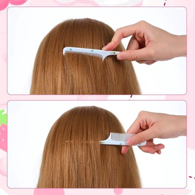 Alt view image 7 of 7 - 4Pcs Baby Hair Comb, Kids Hairs Brush Set for Girls Boys, Cute Hair Comb Set Toddler Hairs Comb, Mini Comb Rat Tail Hairs Styling for Toddler Child's Hair Travel Hair Brush(Style B)