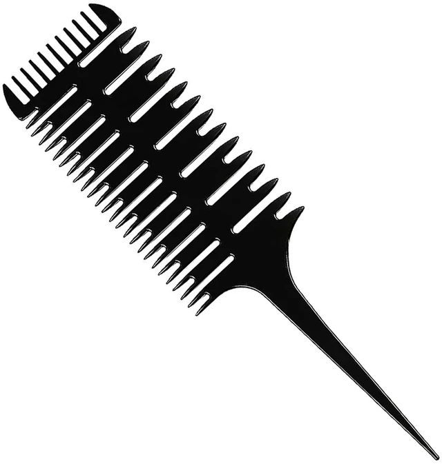 Main image of 1st Choice Professional Hair Combs for Women Styling Hair Combs Plastic Weaving Combs for Highlighting,3-Way Weaving & Sectioning Foiling Comb for Hair Coloring, Highlighting, Balayage