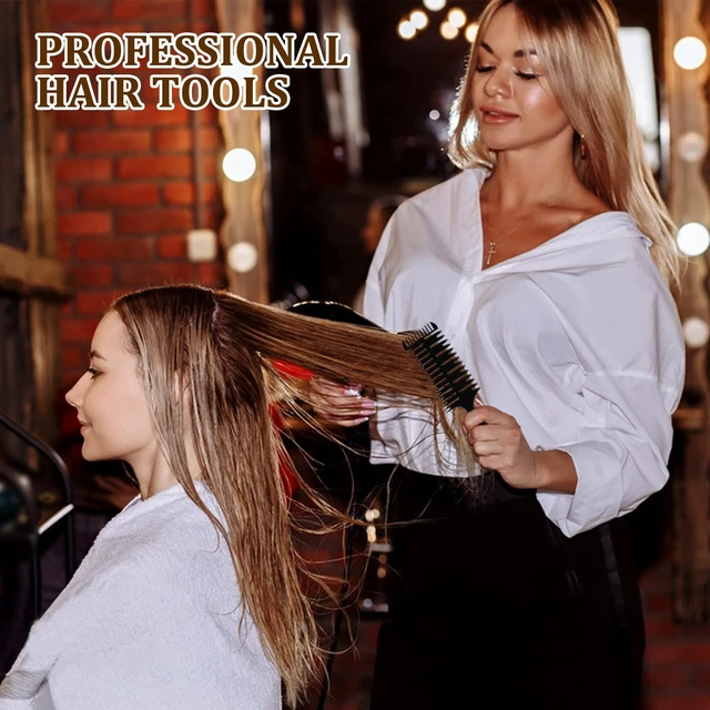 Alt view image 7 of 7 - 1st Choice Professional Hair Combs for Women Styling Hair Combs Plastic Weaving Combs for Highlighting,3-Way Weaving & Sectioning Foiling Comb for Hair Coloring, Highlighting, Balayage