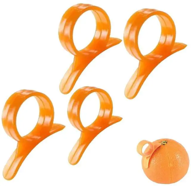 Alt view image 8 of 8 - Orange Peeler Citrus Peel Cutter Plastic Easy Fruit Vegetable Slicer Cutter Lemon Peeler Opener Remover Kitchen Accessory Knife Cooking Tool Kitchen Gadgets Peelers (Style A)