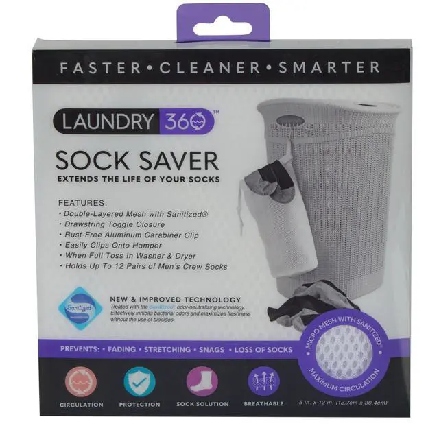 Alt view image 5 of 6 - 360 Sanitized Sock Saver Wash Bag