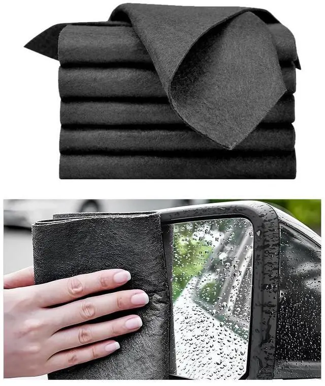 Main image of 5 PCS Thickened Magic Cleaning Cloth, 12"×12" Microfiber Miracle Rags Reuseable Streak Free Wipes, Multipurpose Magic Cleaning Cloths for Car Kitchen Glass Window Mirror
