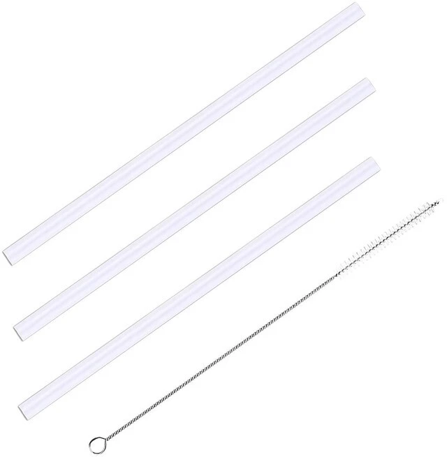 Main image of 3-Pack Replacement Straws for Hydro Flask | Compatible with Hydro Flask Wide Mouth Bottle Lid with Straw Brush, BPA Free (Fit for Hydroflask Bottles)