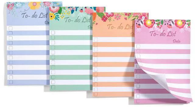 Main image of to Do List Sticky Notes, 4 x 6, 4 Pads, 200 Sheets