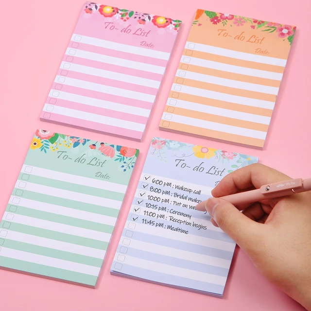 Alt view image 5 of 7 - to Do List Sticky Notes, 4 x 6, 4 Pads, 200 Sheets