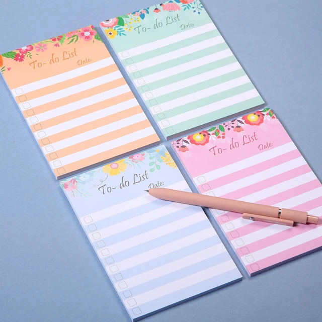 Alt view image 6 of 7 - to Do List Sticky Notes, 4 x 6, 4 Pads, 200 Sheets