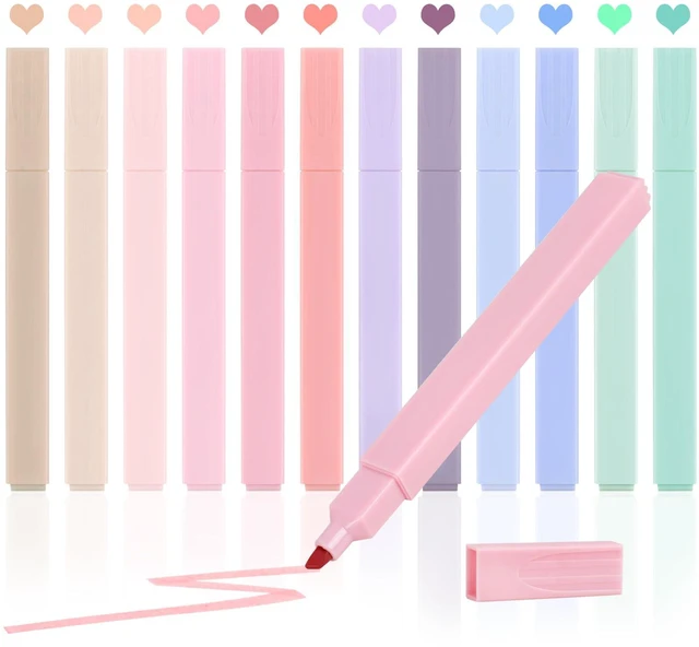 Main image of 12pcs Bible Highlighters, Pastel Highlighter Set, No Bleed Bible Highlighters (12 Color)