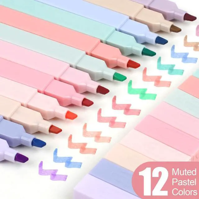 Alt view image 2 of 7 - 12pcs Bible Highlighters, Pastel Highlighter Set, No Bleed Bible Highlighters (12 Color)