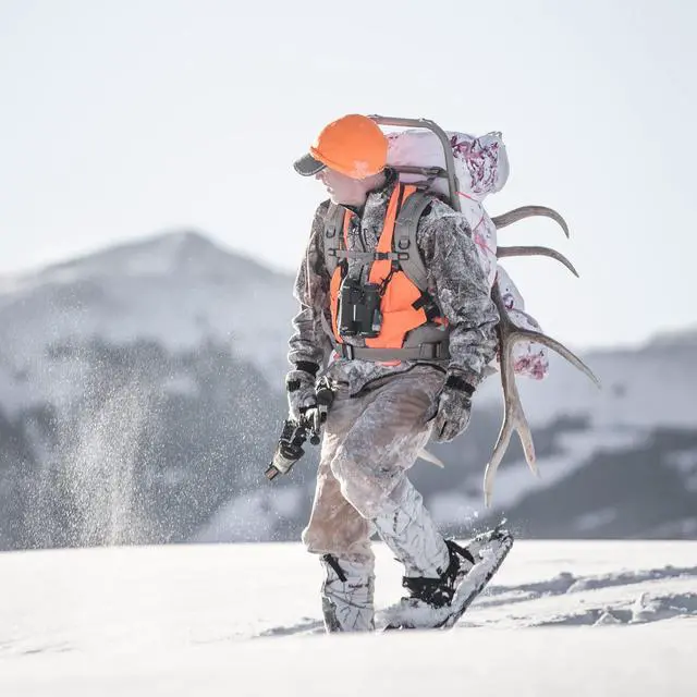 Alt view image 4 of 7 - Company Blaze Orange Hunting Vest (Adult, XL or Child) Quiet Polyester, No Zippers - Adjustable Hook and Loop Closure - Fits Over Jacket (26"-60") - High Visibility Vest - Hunting Accessories