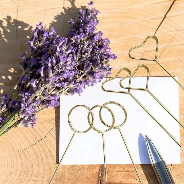 Alt view image 3 of 7 - 40Pcs 12 Inch Floral Pick Card Holder Flower Arrangement Holder (Heart) | Photo Memo Pick Stick Gift Card Tree Holder Ideal for Wedding Birthday Party Flower Gift Decor