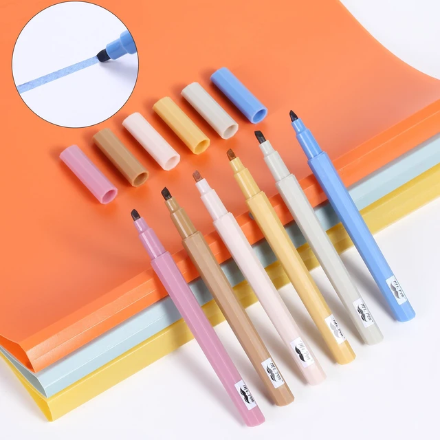 Alt view image 6 of 7 - Aesthetic Highlighters No Bleed, 6 Pack, Chisel Tip | Cute Bible Highlighters Assorted Colors for Journaling, Highlighting, Underlining, Fast Dry, Back to School Supplies