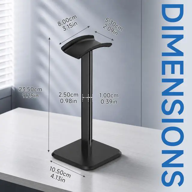 Alt view image 4 of 6 - Headphone Stand Headset Stand, Detachable Headset Holder, Earbuds Mount