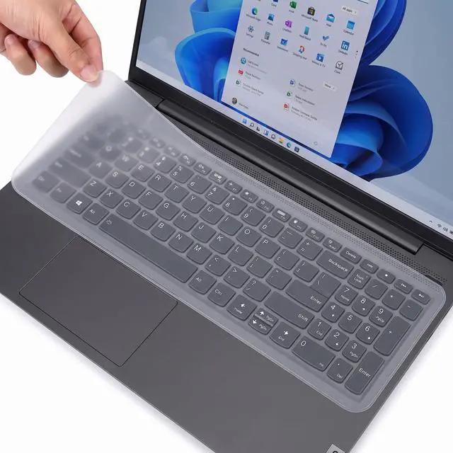 Main image of 15.6 Inch Laptop Keyboard Cover, Keyboard Protector for Laptop, Universal Keyboard Cover Skin for 15.6 Laptop, Computer Keyboard Cover for Work, School and Home