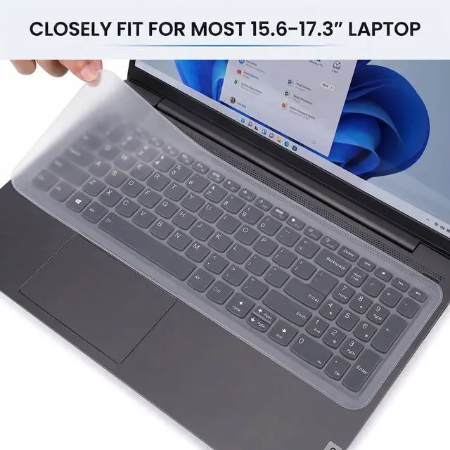 Alt view image 2 of 7 - 15.6 Inch Laptop Keyboard Cover, Keyboard Protector for Laptop, Universal Keyboard Cover Skin for 15.6 Laptop, Computer Keyboard Cover for Work, School and Home