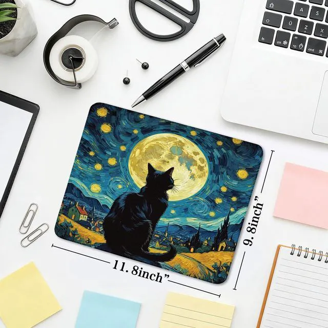 Alt view image 5 of 6 - Mouse Pad Gaming - Desk Mat for Keyboard and Mouse - Large Mouse Pads for Desk, Gaming Mousepad with Non-Slip Base, Desks Pad (11.8" X 9.8") for Game, Office and Home