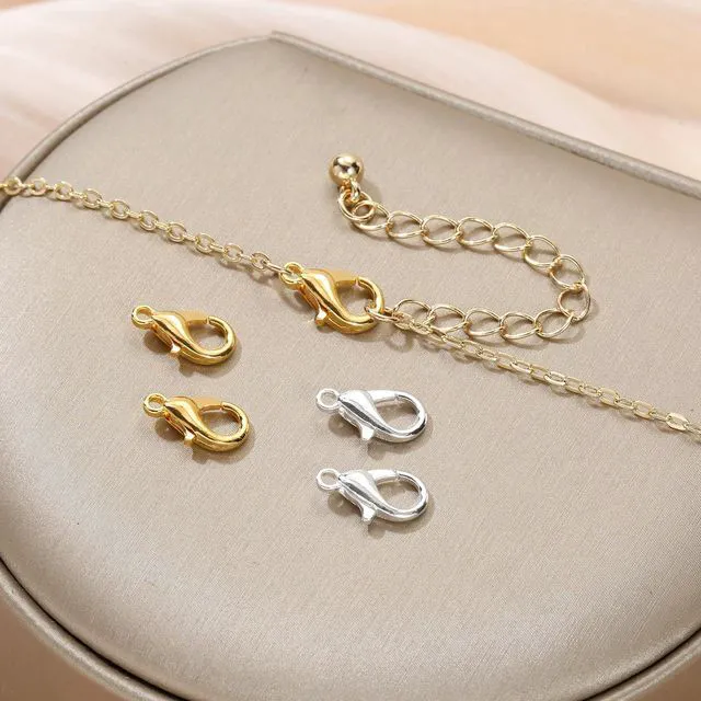 Alt view image 5 of 6 - 5 Sizes Silver and Gold Open Jump Rings, 500PCS O Rings and Lobster Clasps, Small and Large Jump Rings for Jewelry Making and Keychains