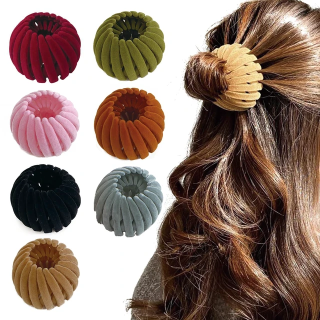 Main image of 7PCS Women's Hair Accessories, Bird Nest Magic Hair Clip with Hair Bun Clips