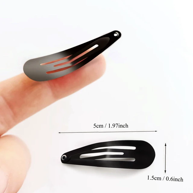 Alt view image 5 of 7 - Snap Hair Clips, 40 Pack 2 Inch Barrettes Metal Hair Clips Slides, Women And Girl Metal Bb Barrettes Accessories Styling