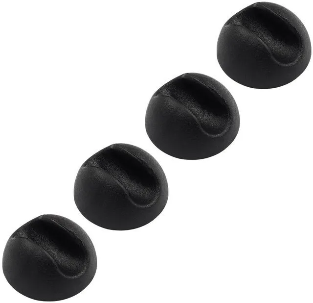 Alt view image 4 of 5 - 4pcs Hairpin Leg Protector Feet, 3/8-1/2 Inch, Black | Rubber Chair Leg Caps, Furniture Pads Floor Protector, Fits Hairpin Coffee Table Legs Feet