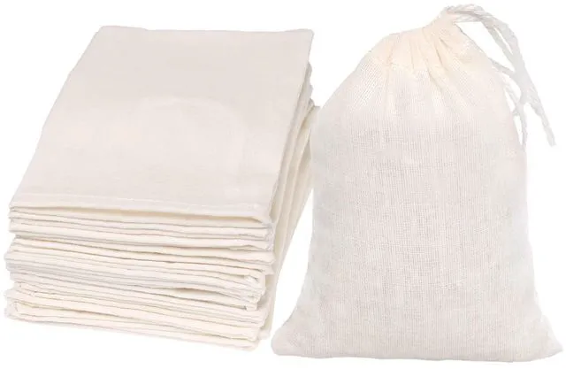 Main image of Cotton Bags Muslin Bags Sachet Bag for Home Supplies (3x4 Inch 10 Pack)