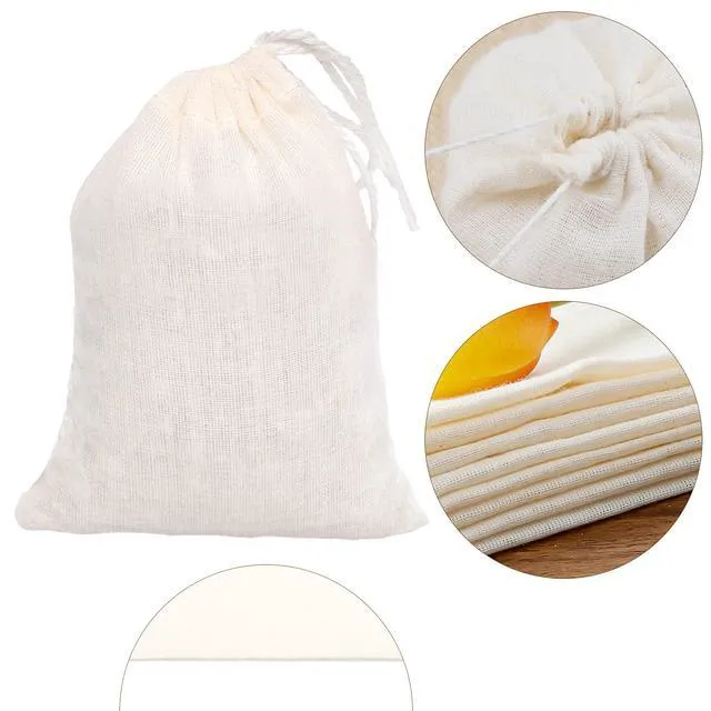 Alt view image 3 of 5 - Cotton Bags Muslin Bags Sachet Bag for Home Supplies (3x4 Inch 10 Pack)
