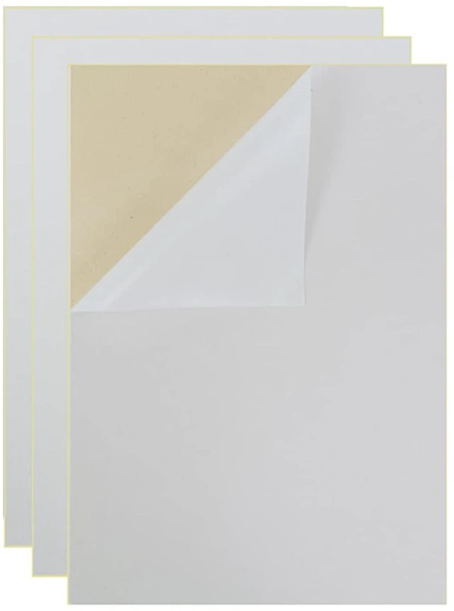 Main image of 3PCS Self Adhesive Felt Sheets, Peel & Stick Felt Adhesive Sheets, A4 Size (8.3" x 11.8", White)