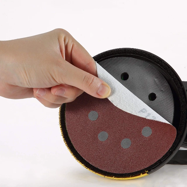 Alt view image 7 of 7 - Sanding Discs, 5 Inch, 30 Pack, Assorted Grits 40 80 120 220 320 600 | Round Sandpaper Discs for Sanding Wood, Metal, Furniture, Surface Preparation & Finishing Work
