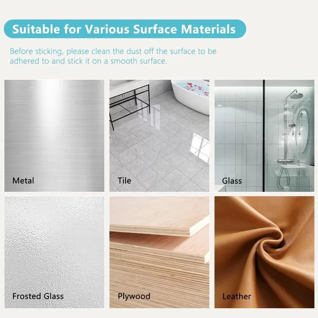 Alt view image 7 of 7 - Door Stoppers for Wall, 2" (6-Pack) Door Knob Wall Protector Clear | Strong Self-Adhesive Door Stop Bumpers, Quiet & Shock-Absorbing, Multi-Surface Use, Easy to Install, Prevents Wall Damage