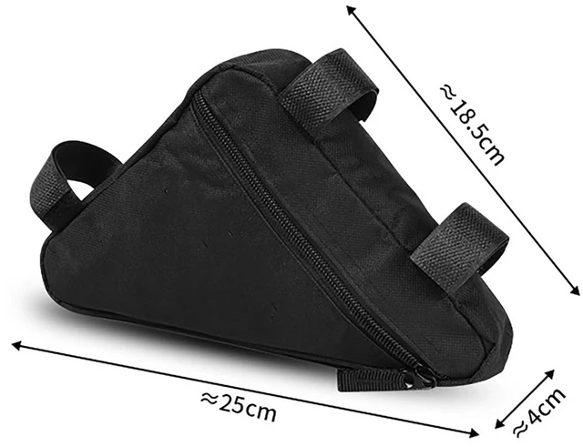 Alt view image 2 of 6 - Bike Frame Bag, Mountain Bike Bag for Road and Mountain Bikes Lightweight Cycling Storage Bags (Small black)